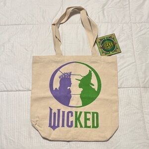 Wicked Canvas Tote Bag - Purple and Green